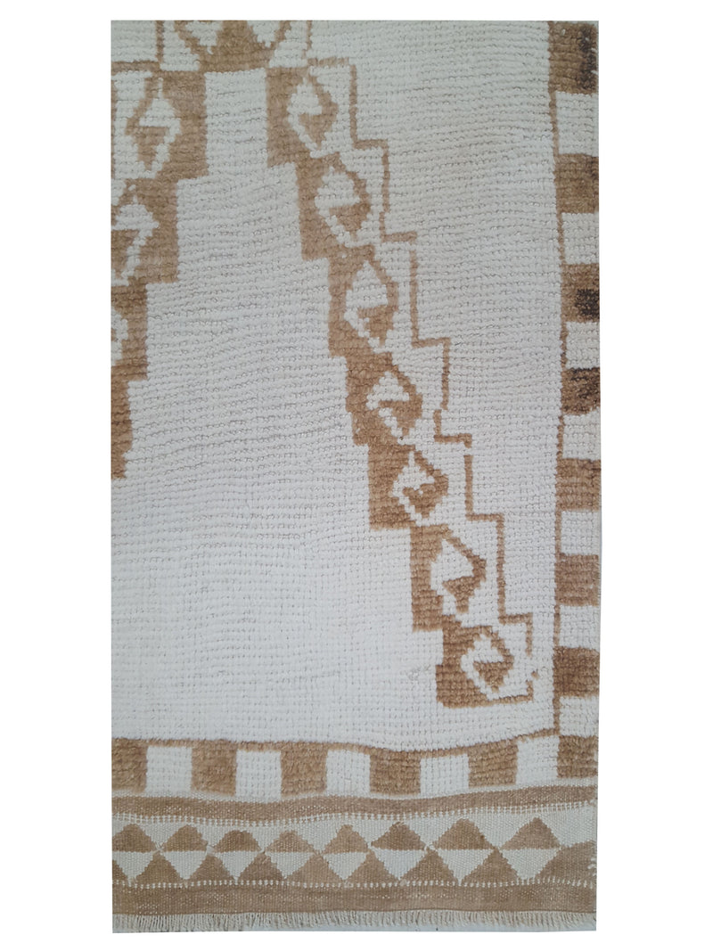 Pacific Anatolian-Natural 43683 Beige Camel Transitional Hand Knotted Rug