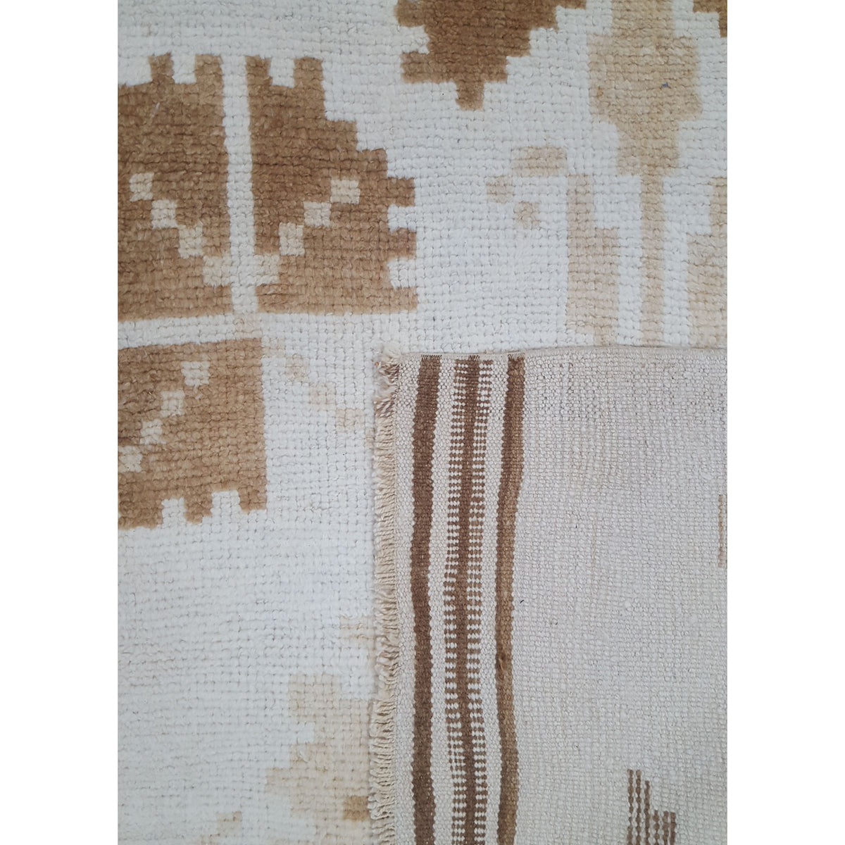 Pacific Anatolian-Natural 43687 Beige Camel Transitional Hand Knotted Rug