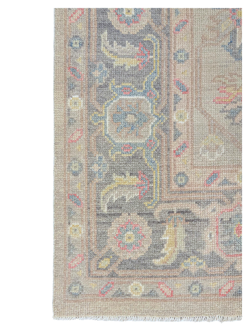 Pacific Ushak 43694 Lt.Grey Dk.Grey Transitional Hand Knotted Rug