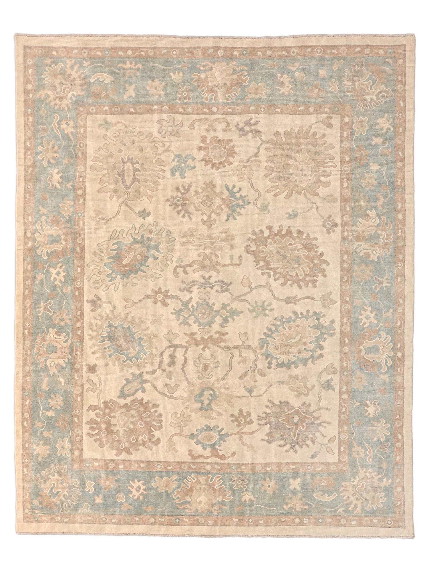 Pacific Ushak  Ivory Sky Blue Transitional