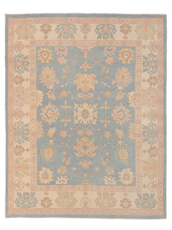 Pacific Ushak  Blue Ivory Transitional