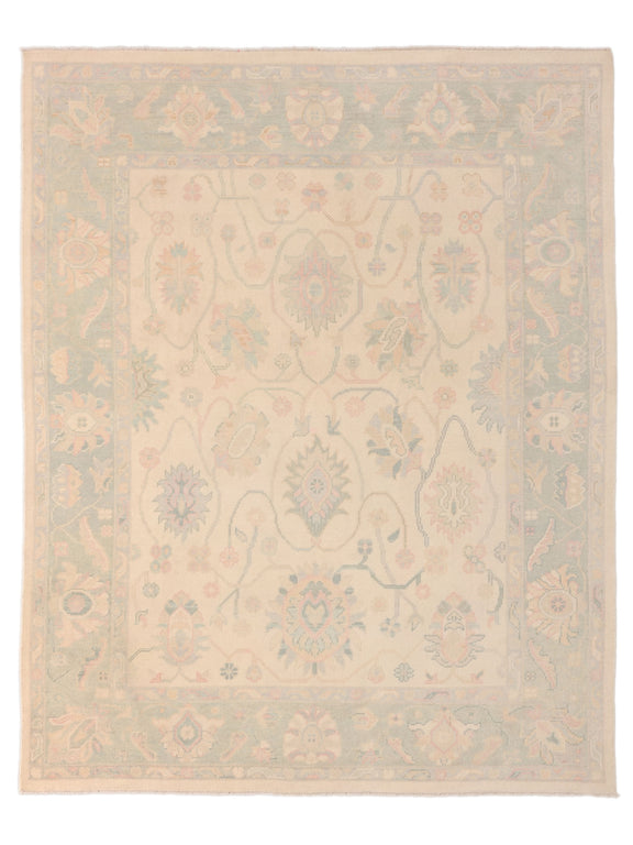 Pacific Ushak  Ivory Sky Blue Transitional