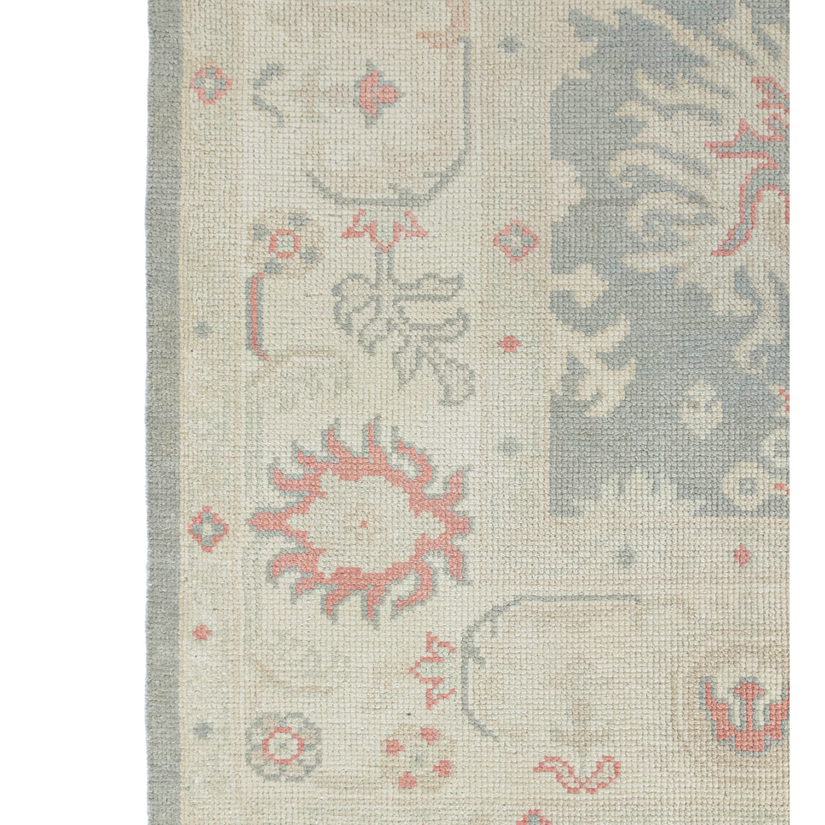 Pacific Ushak 43699 Grey Ivory Transitional Hand Knotted Rug