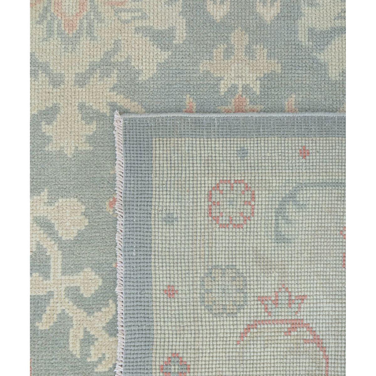 Pacific Ushak 43699 Grey Ivory Transitional Hand Knotted Rug