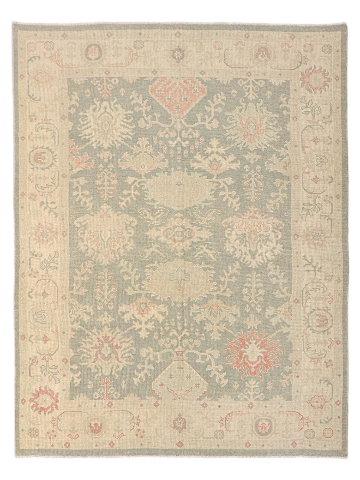 Pacific Ushak  Grey Ivory Transitional