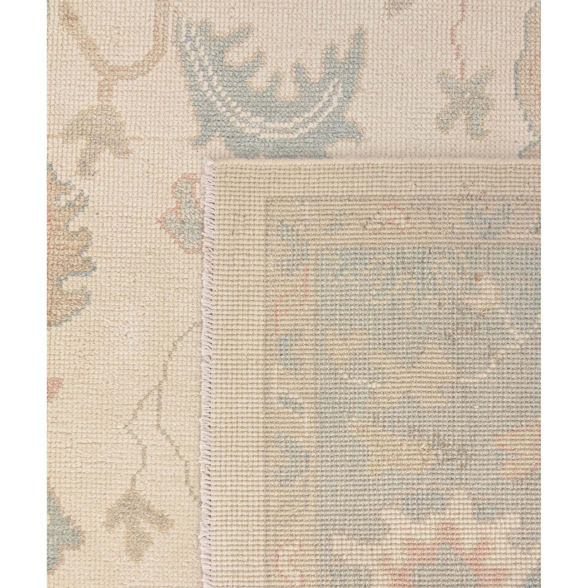 Pacific Ushak 43700 Ivory Sky. Blue Transitional Hand Knotted Rug