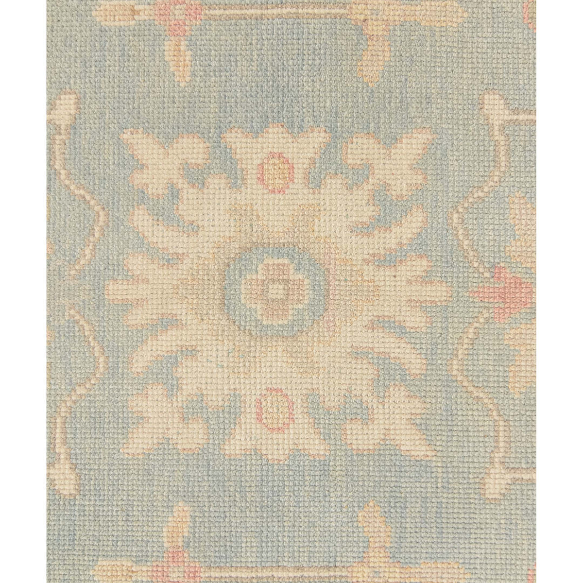 Pacific Ushak 43701 Sky Blue Ivory Transitional Hand Knotted Rug