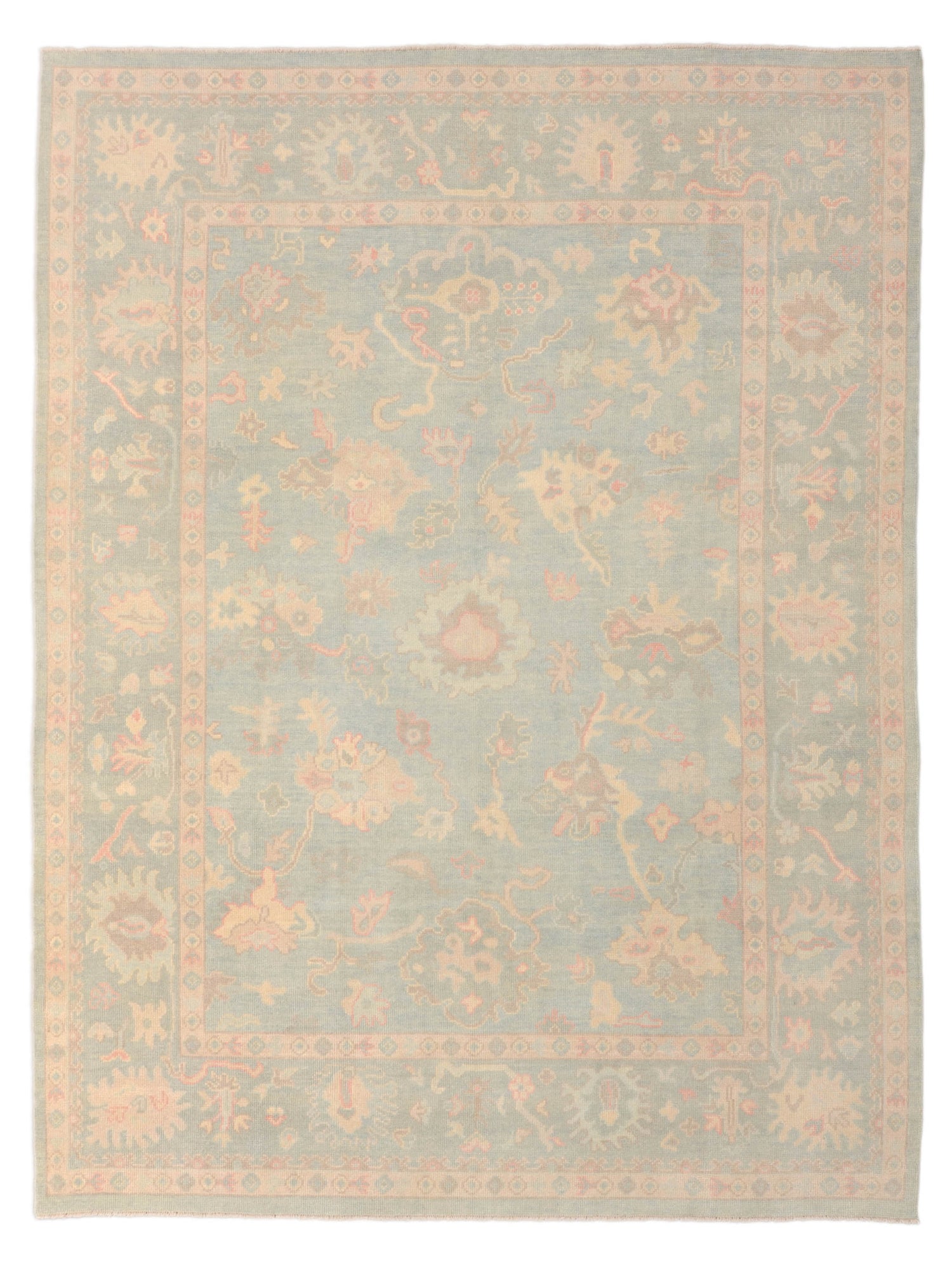 Pacific Ushak  Sky Blue Sky Blue Transitional