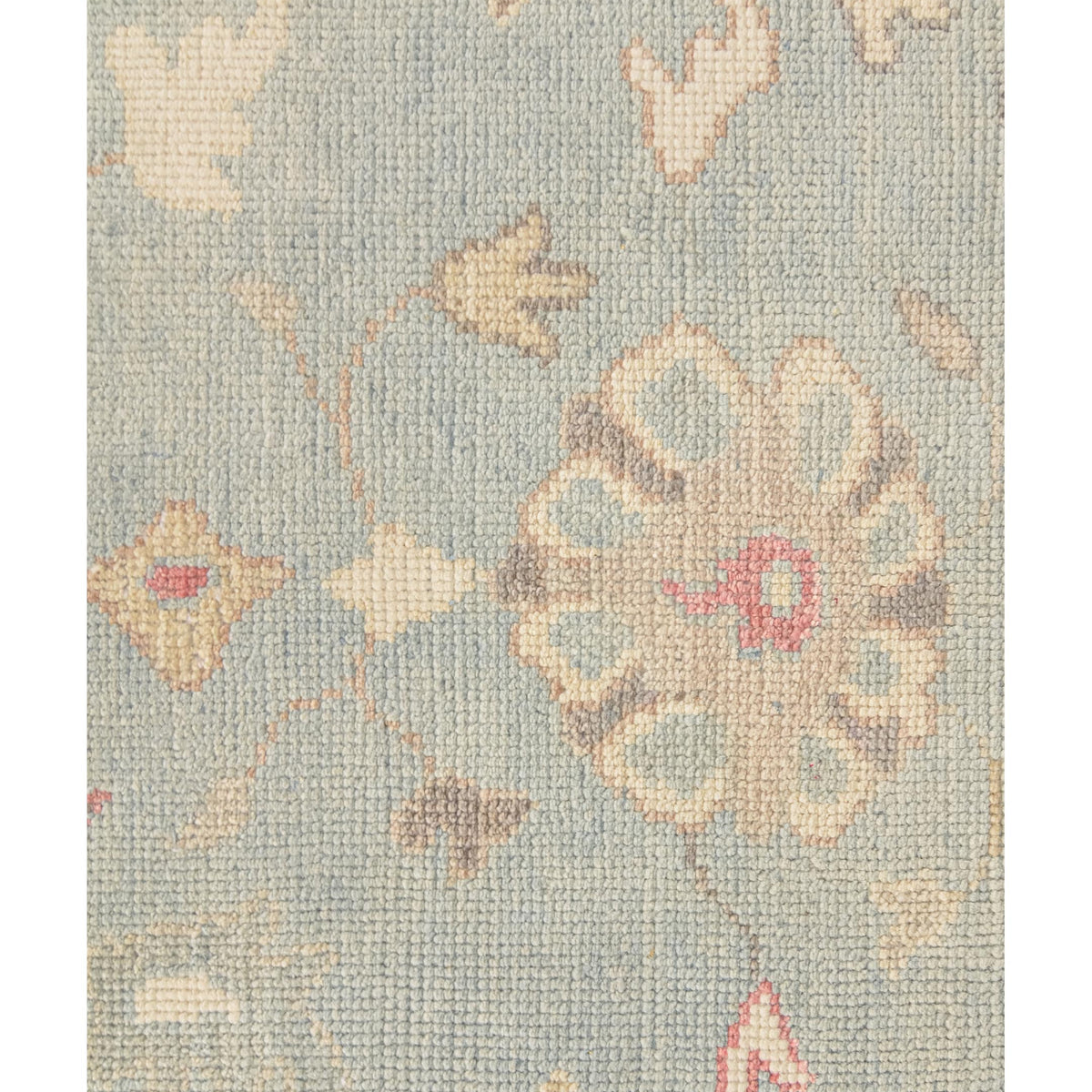 Pacific Ushak 43703 Sky Blue Ivory Transitional Hand Knotted Rug