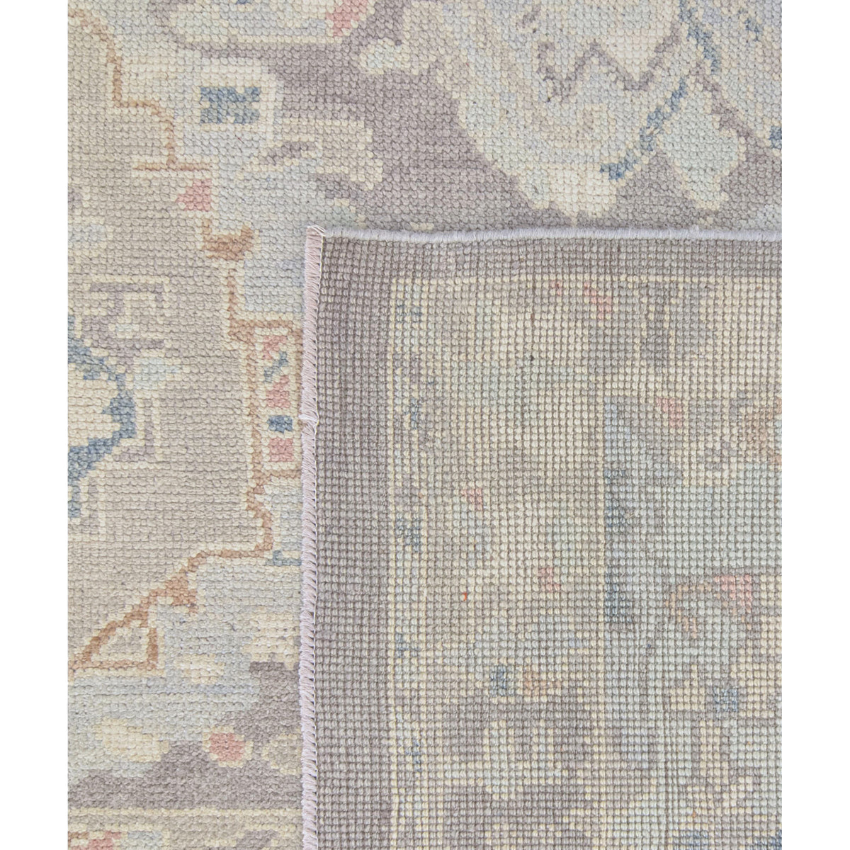 Pacific Ushak 43707 Grey Multi Transitional Hand Knotted Rug