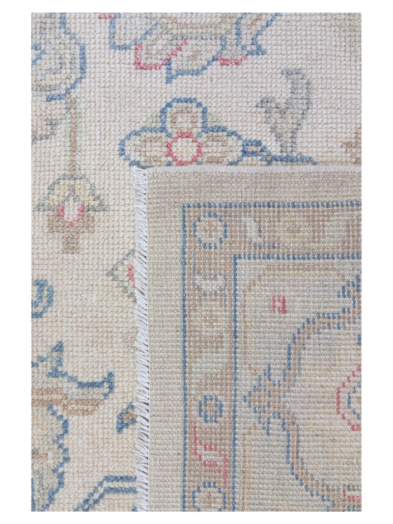 Pacific Ushak 43708 Ivory Blue Transitional Hand Knotted Rug