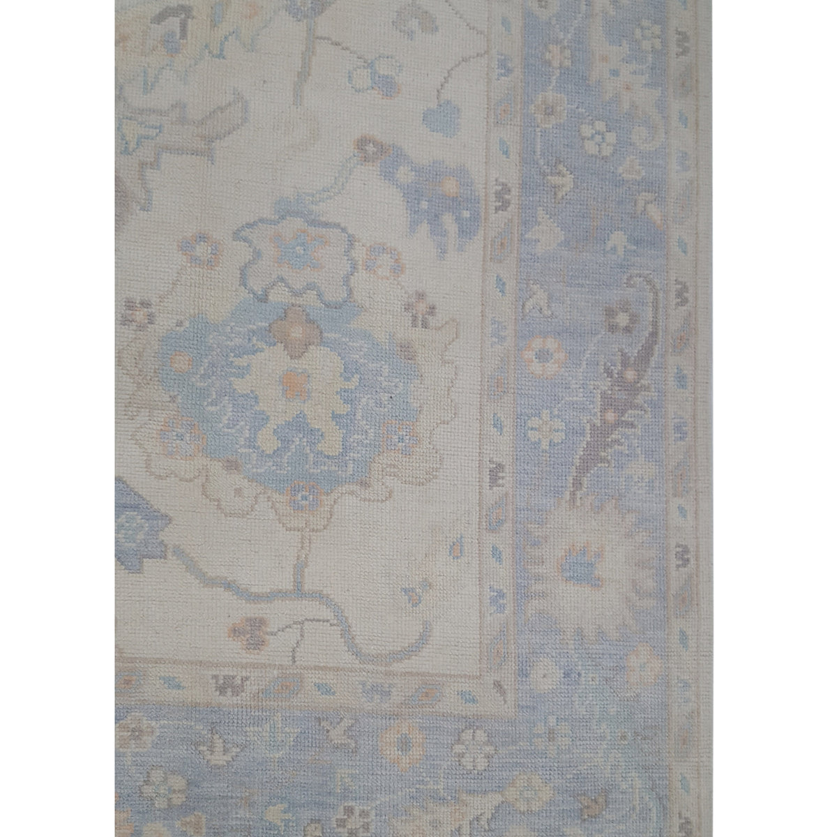 Pacific Ushak 43710 Ivory Lt.Grey Transitional Hand Knotted Rug