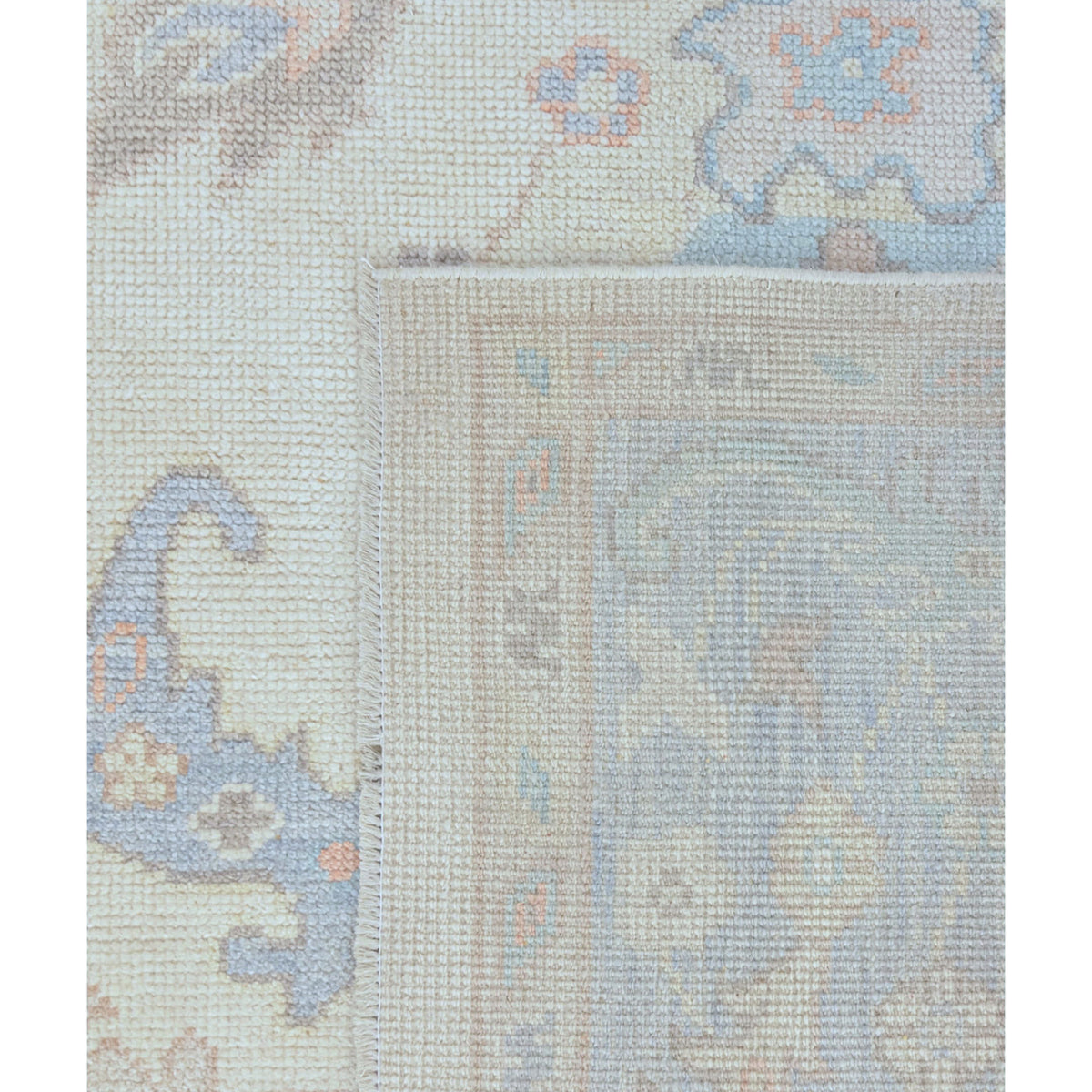 Pacific Ushak 43710 Ivory Lt.Grey Transitional Hand Knotted Rug