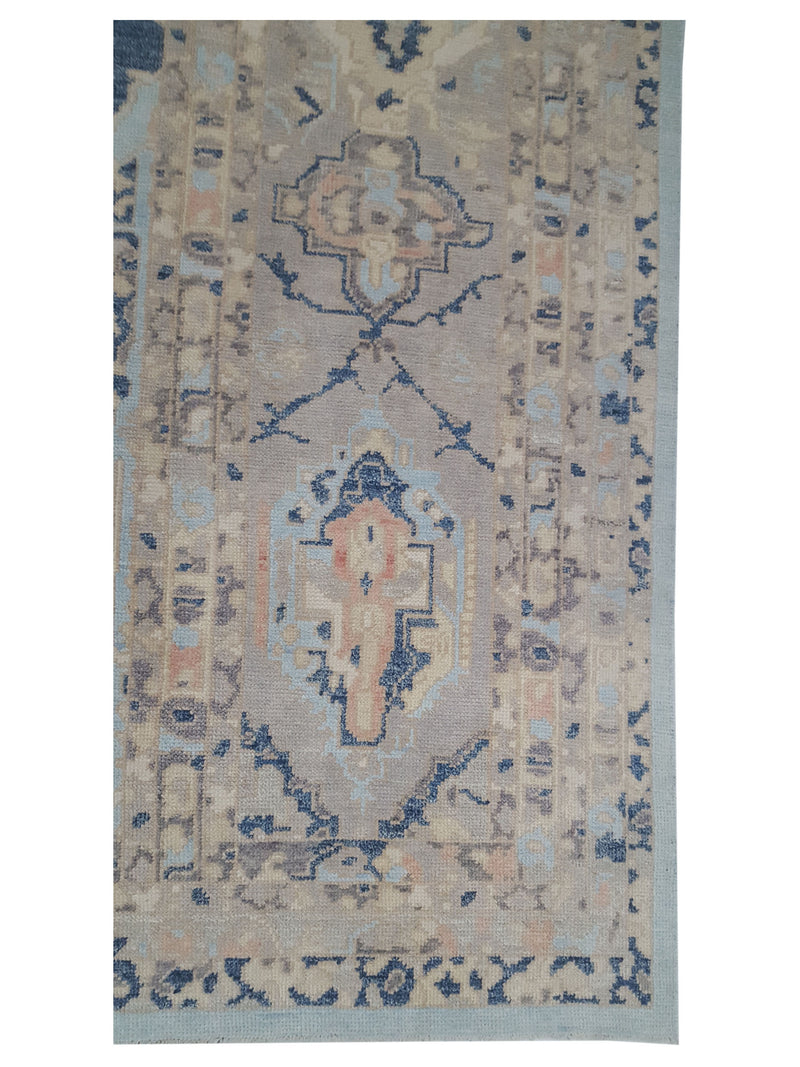 Pacific Ushak 43711 Multi Multi Transitional Hand Knotted Rug