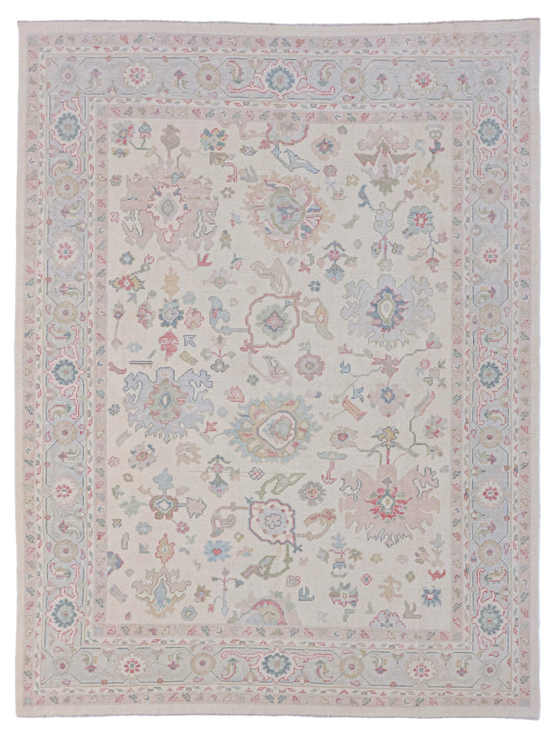 Pacific Ushak  Ivory Sky Blue Transitional