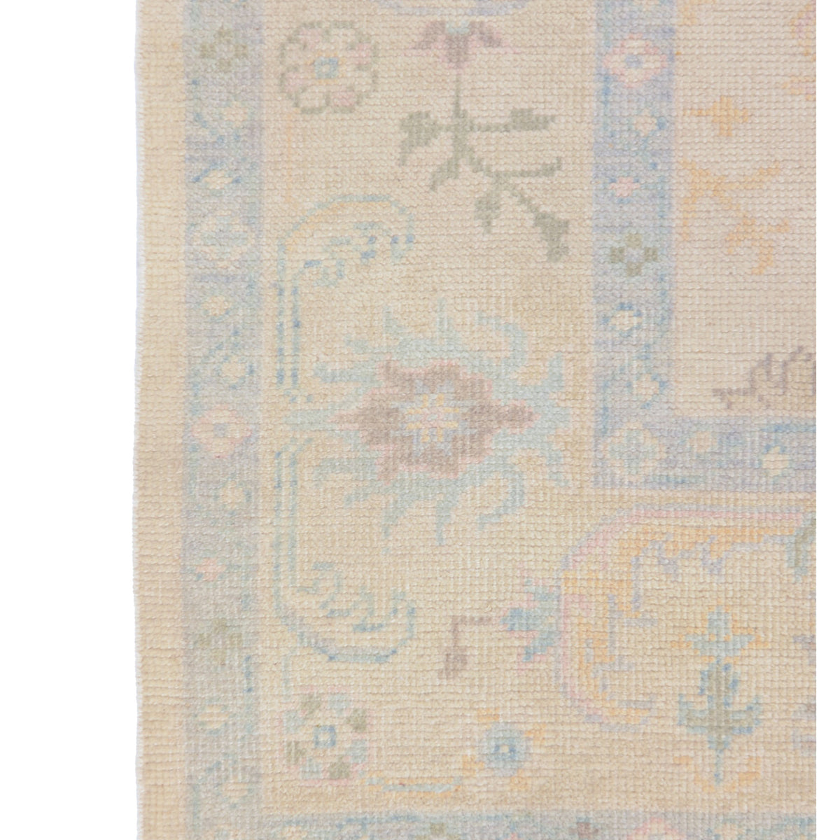 Pacific Ushak 43715 Beige Pistachio Transitional Hand Knotted Rug