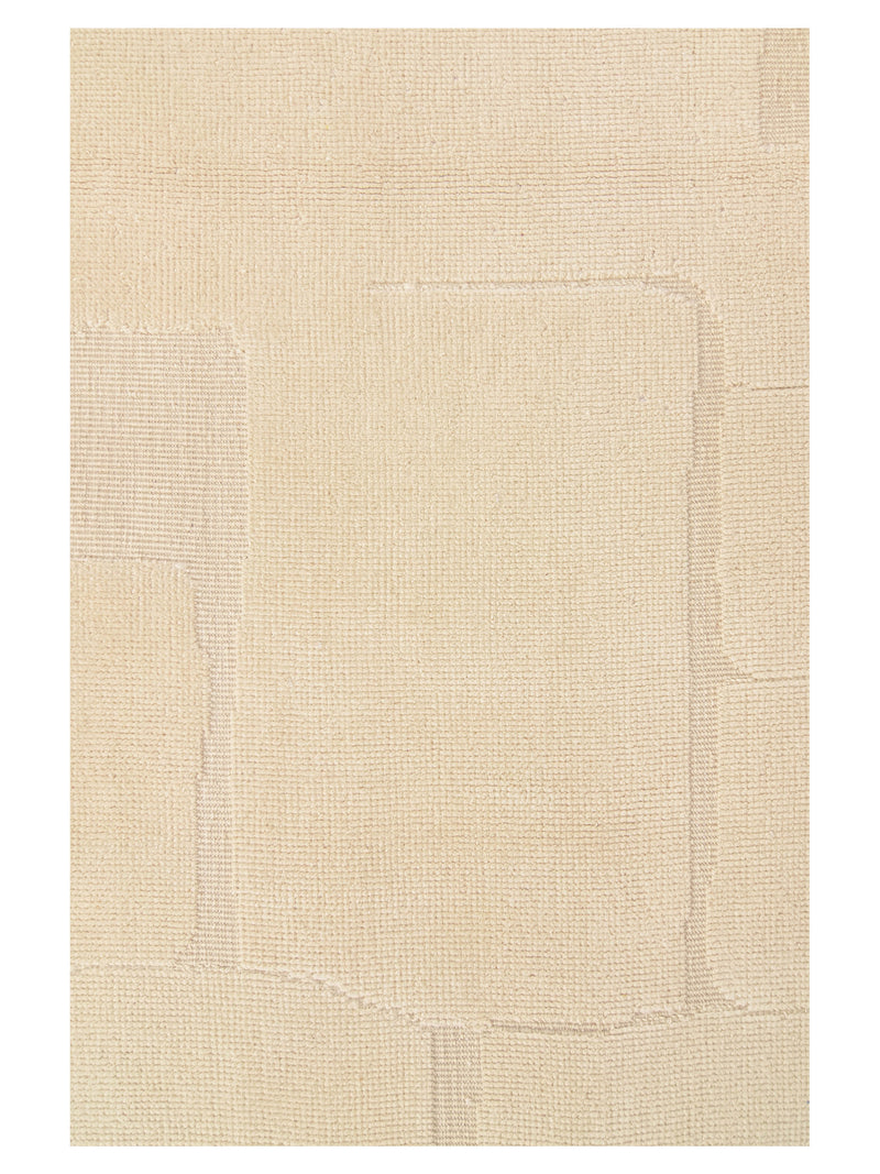 Pacific Moroccan 43717 Ivory Ivory Transitional Hand Knotted Rug