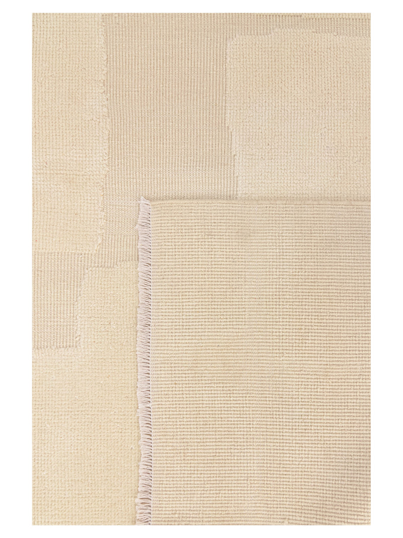 Pacific Moroccan 43717 Ivory Ivory Transitional Hand Knotted Rug