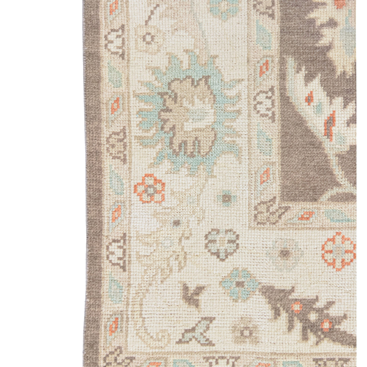 Pacific Ushak 43718 Lt.Brown Ivory Transitional Hand Knotted Rug