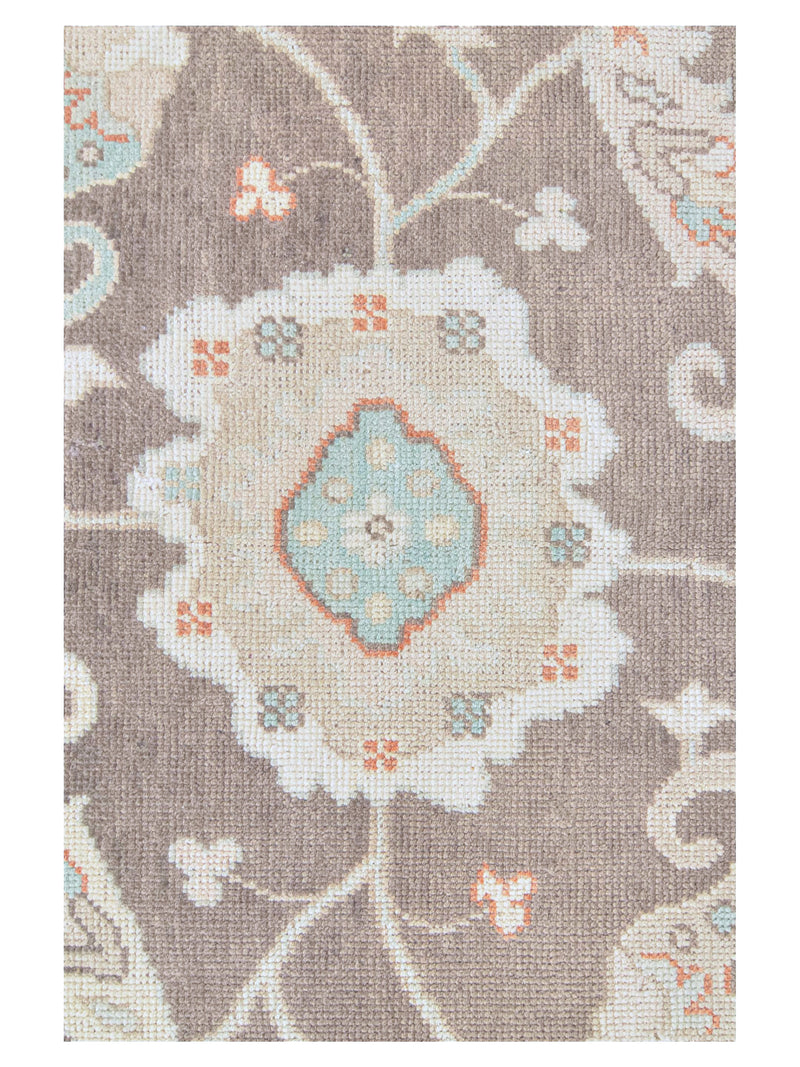Pacific Ushak 43718 Lt.Brown Ivory Transitional Hand Knotted Rug