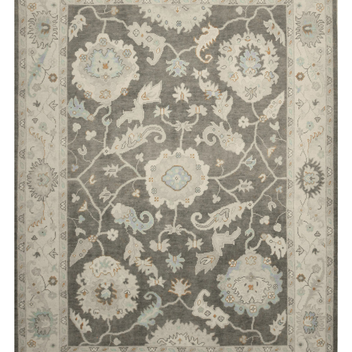 Pacific Ushak 43718 Lt.Brown Ivory Transitional Hand Knotted Rug