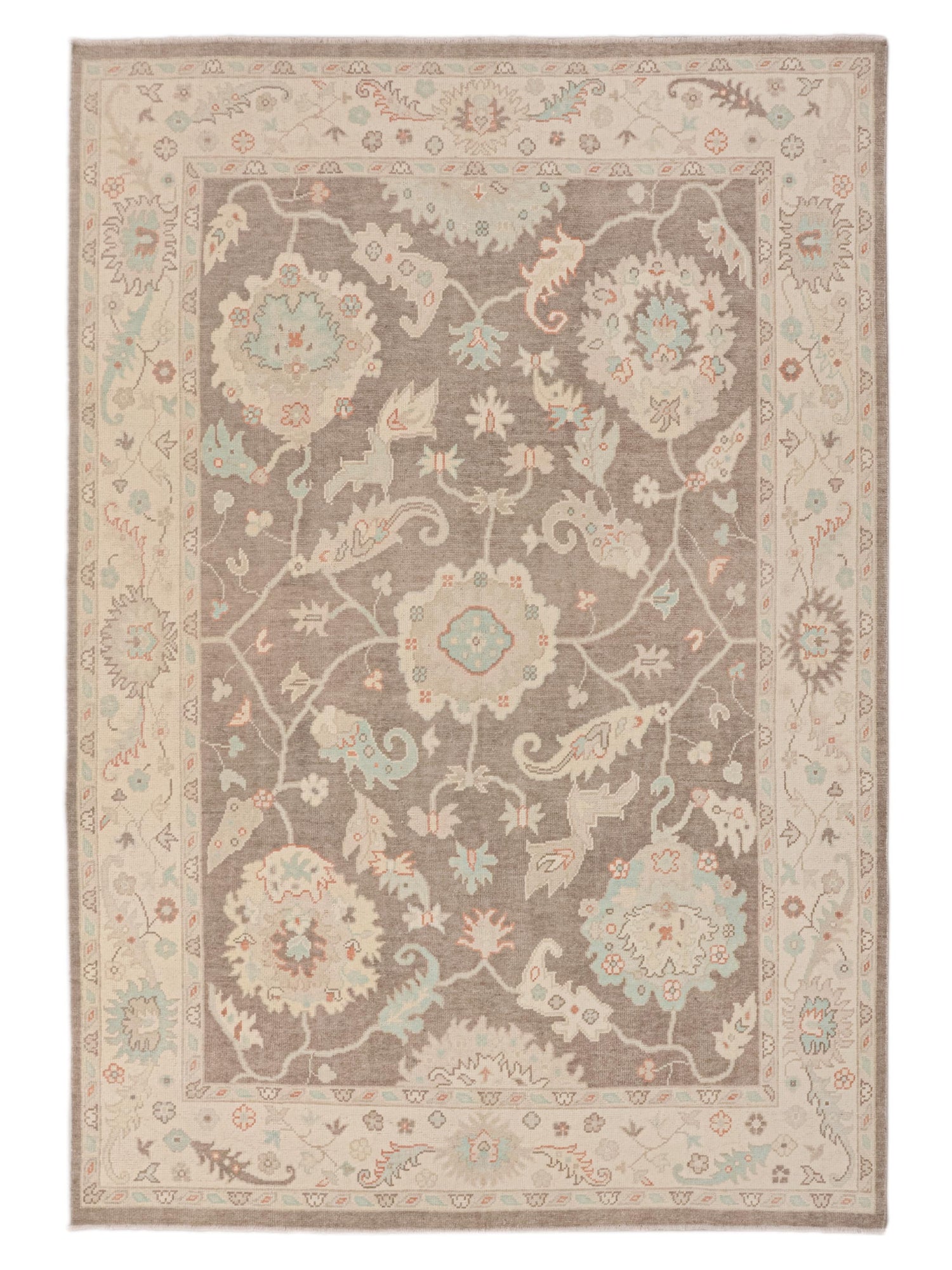 Pacific Ushak  Lt.Brown Ivory Transitional