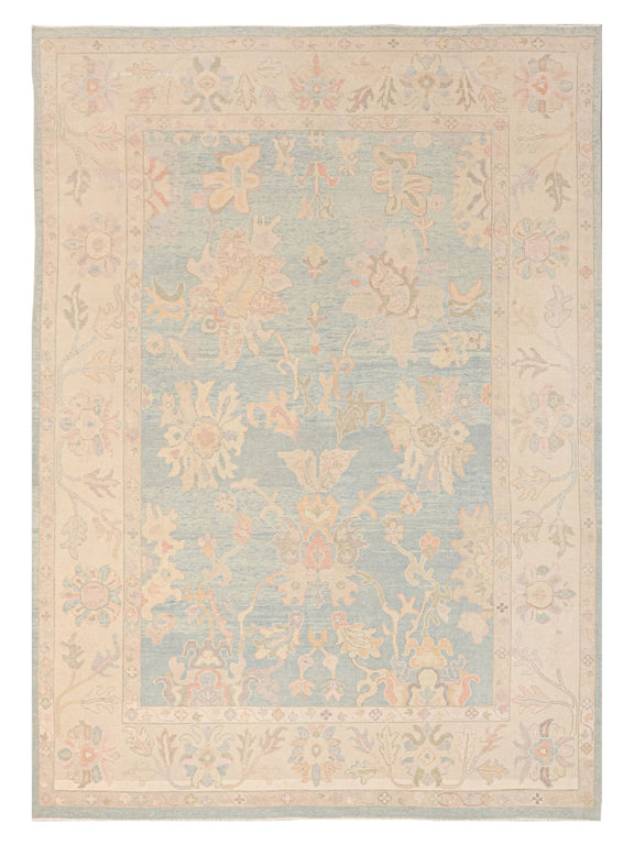 Pacific Ushak  Sky Blue Ivory Transitional