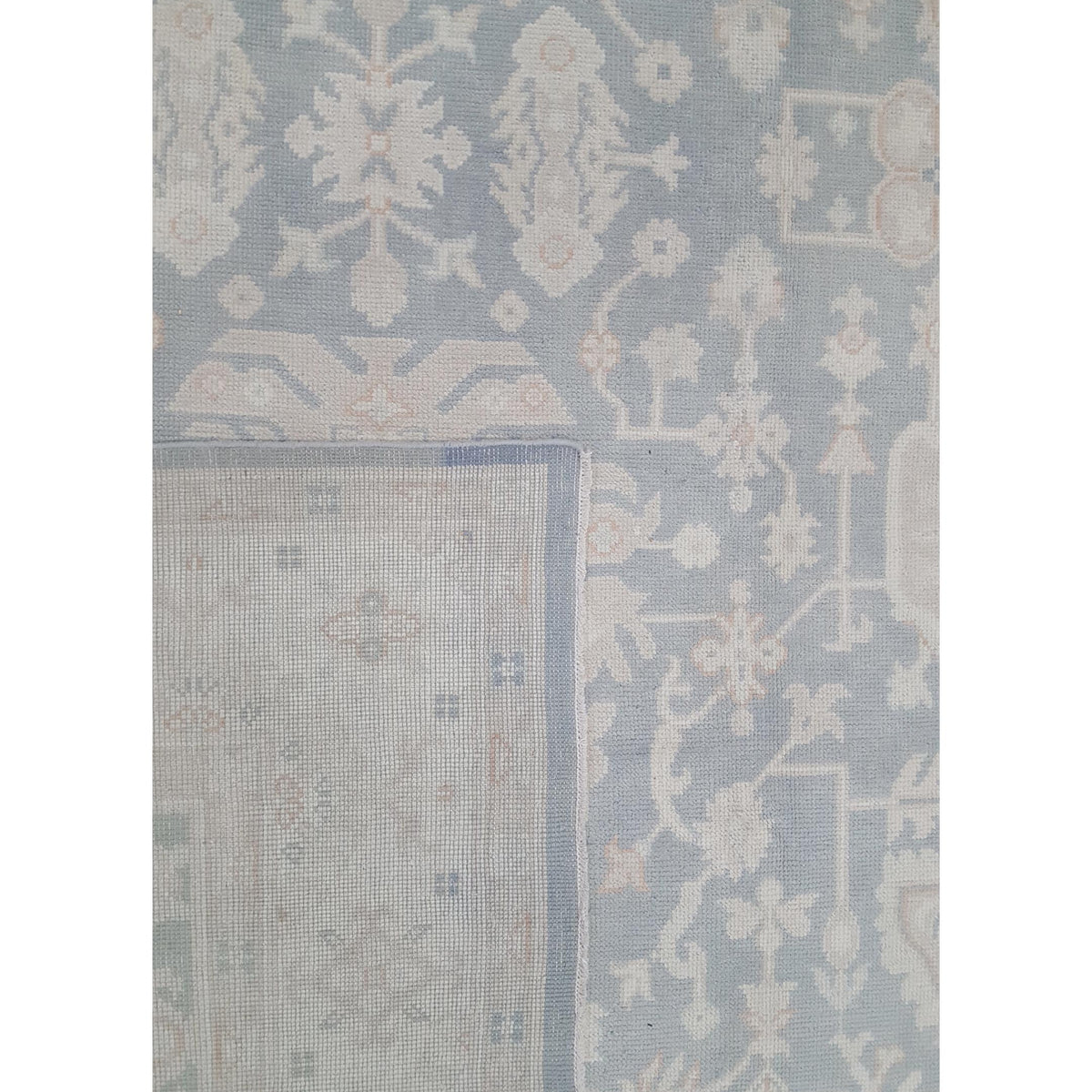 Pacific Ushak 43726 Grey Ivory Transitional Hand Knotted Rug