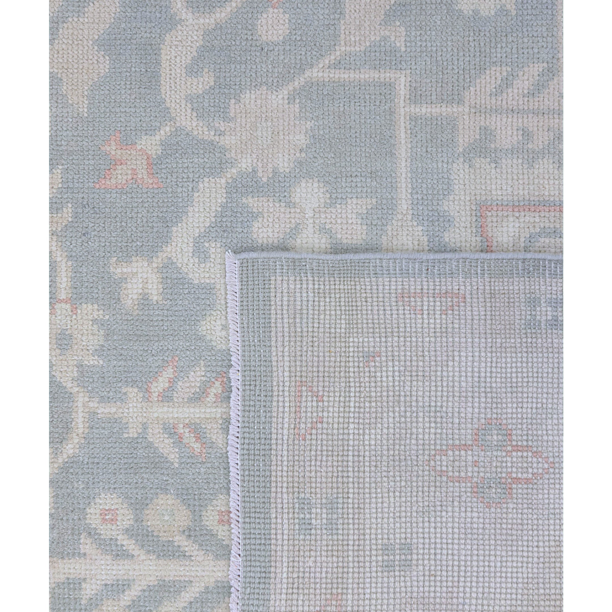 Pacific Ushak 43726 Grey Ivory Transitional Hand Knotted Rug