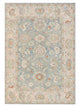 Pacific Ushak Wool Weft  Blue Beige Transitional