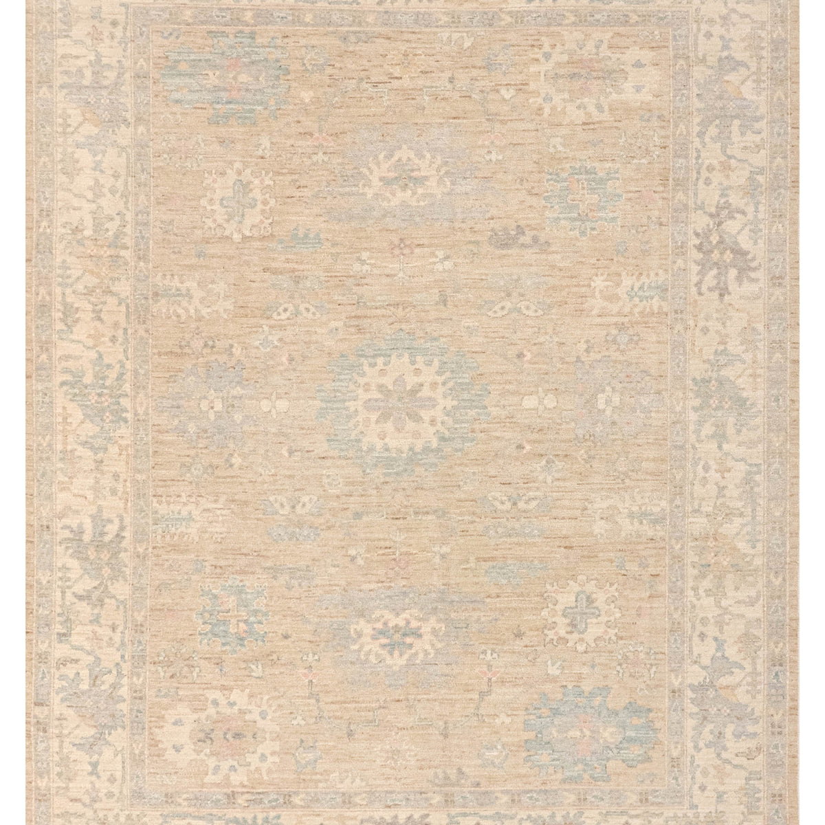 Pacific Ushak Wool Weft  Beige Ivory Transitional