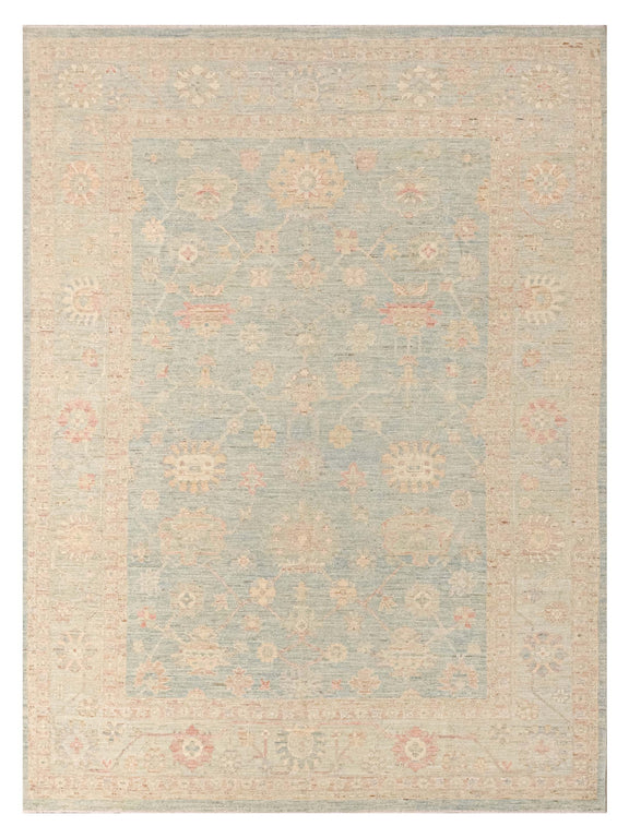 Pacific Ushak Wool Weft  Blue Sky Blue Transitional