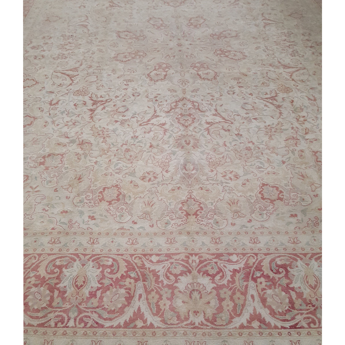 Pacific Classic 43751 Ivory Tan Transitional Hand Knotted Rug