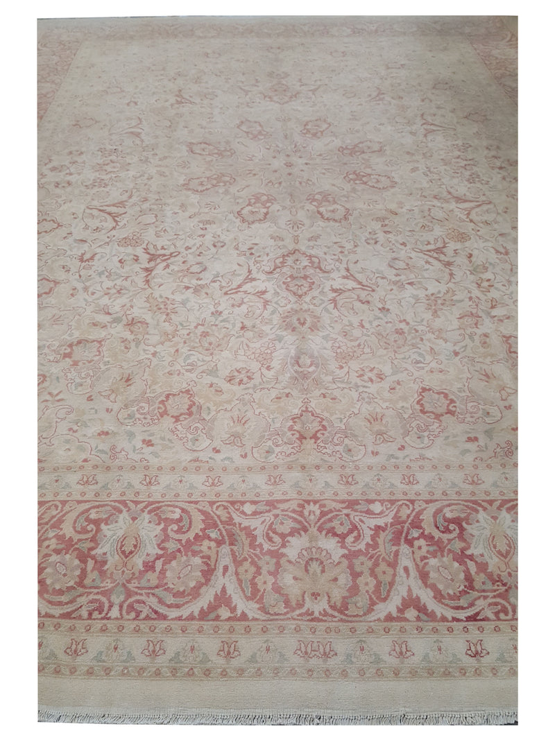 Pacific Classic 43751 Ivory Tan Transitional Hand Knotted Rug