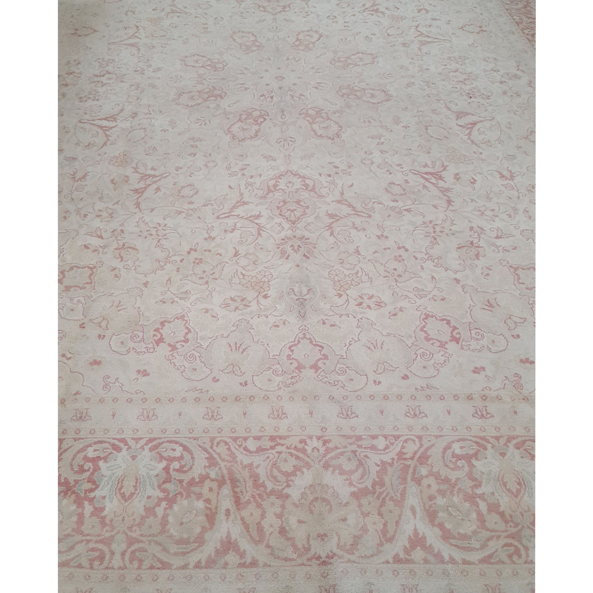 Pacific Classic 43751 Ivory Tan Transitional Hand Knotted Rug
