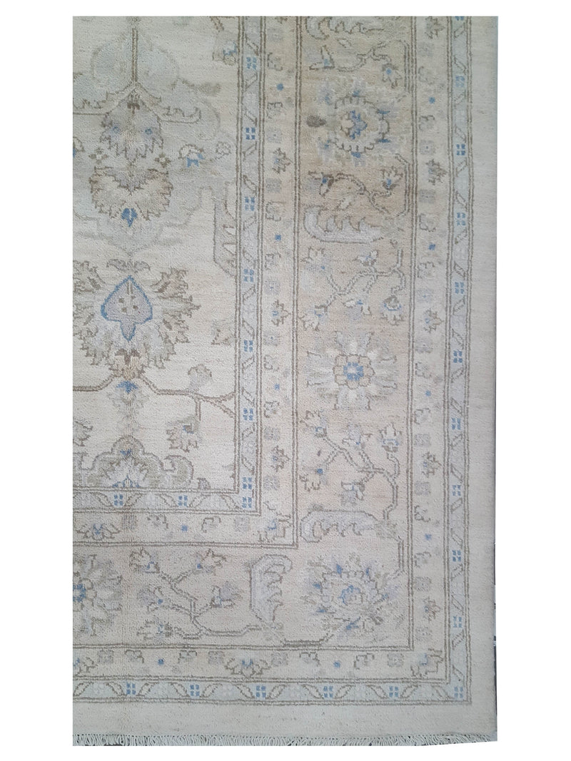 Pacific Ziegler 43754 Ivory Tan Transitional Hand Knotted Rug