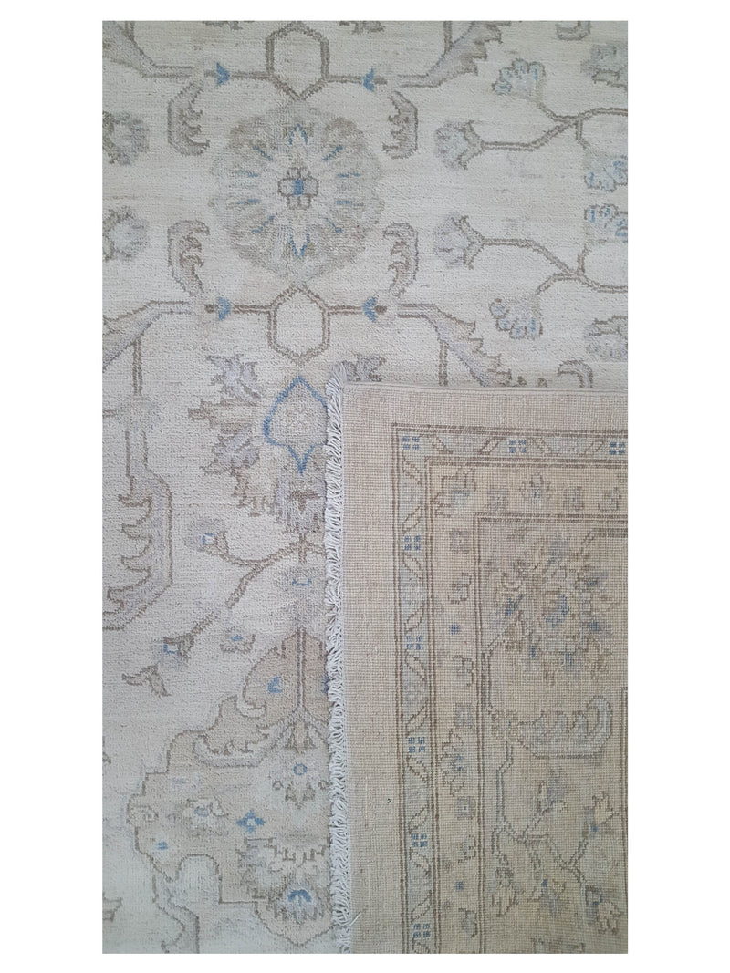 Pacific Ziegler 43754 Ivory Tan Transitional Hand Knotted Rug