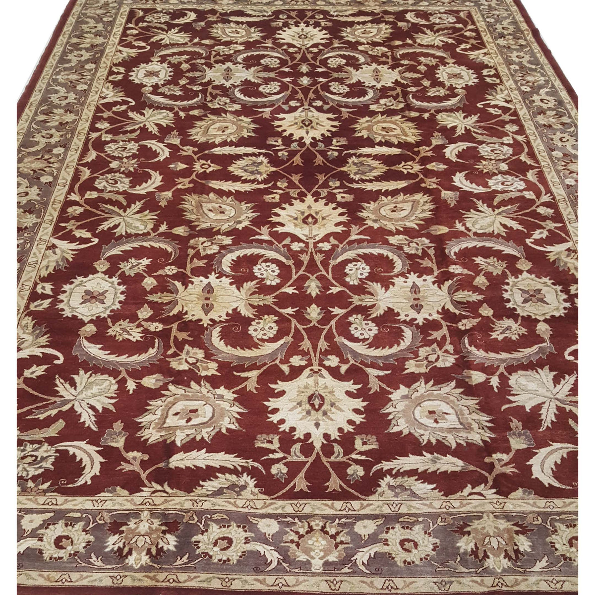 Pacific Ziegler 43756 Red Brown Traditional Hand Knotted Rug