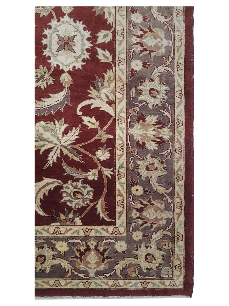 Pacific Ziegler 43756 Red Brown Traditional Hand Knotted Rug