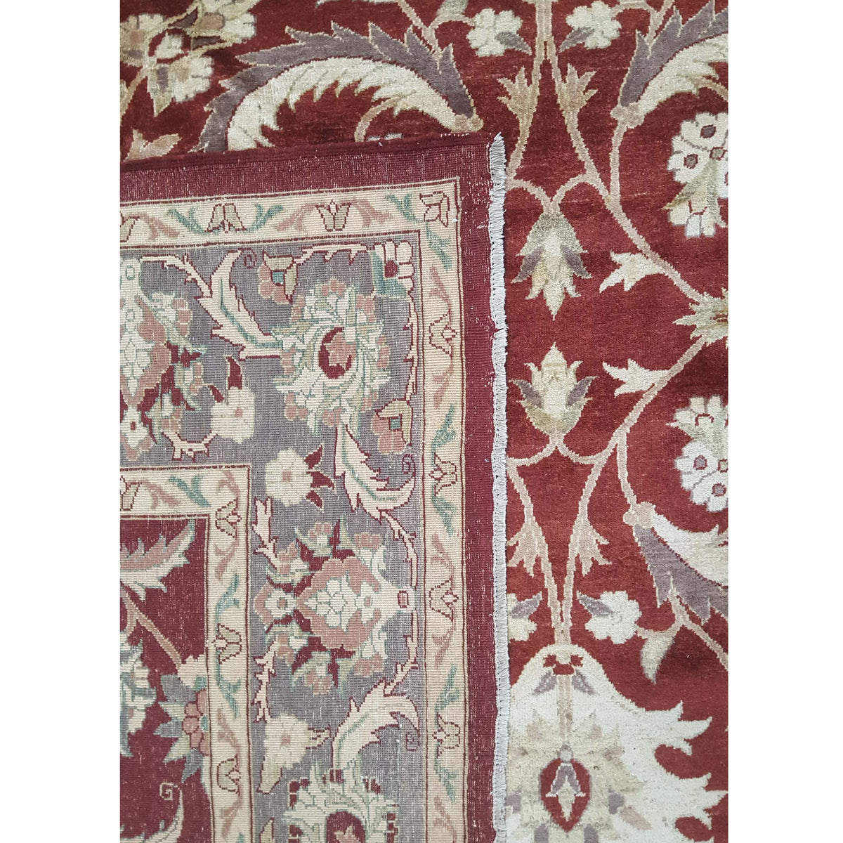 Pacific Ziegler 43756 Red Brown Traditional Hand Knotted Rug