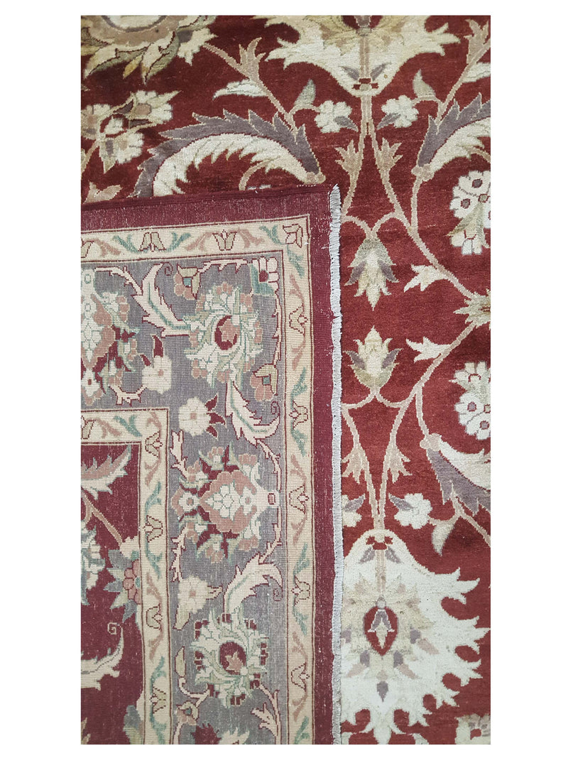 Pacific Ziegler 43756 Red Brown Traditional Hand Knotted Rug