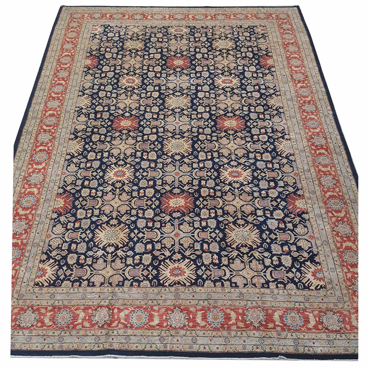 Pacific Ziegler 43757 Indigo Coral Traditional Hand Knotted Rug