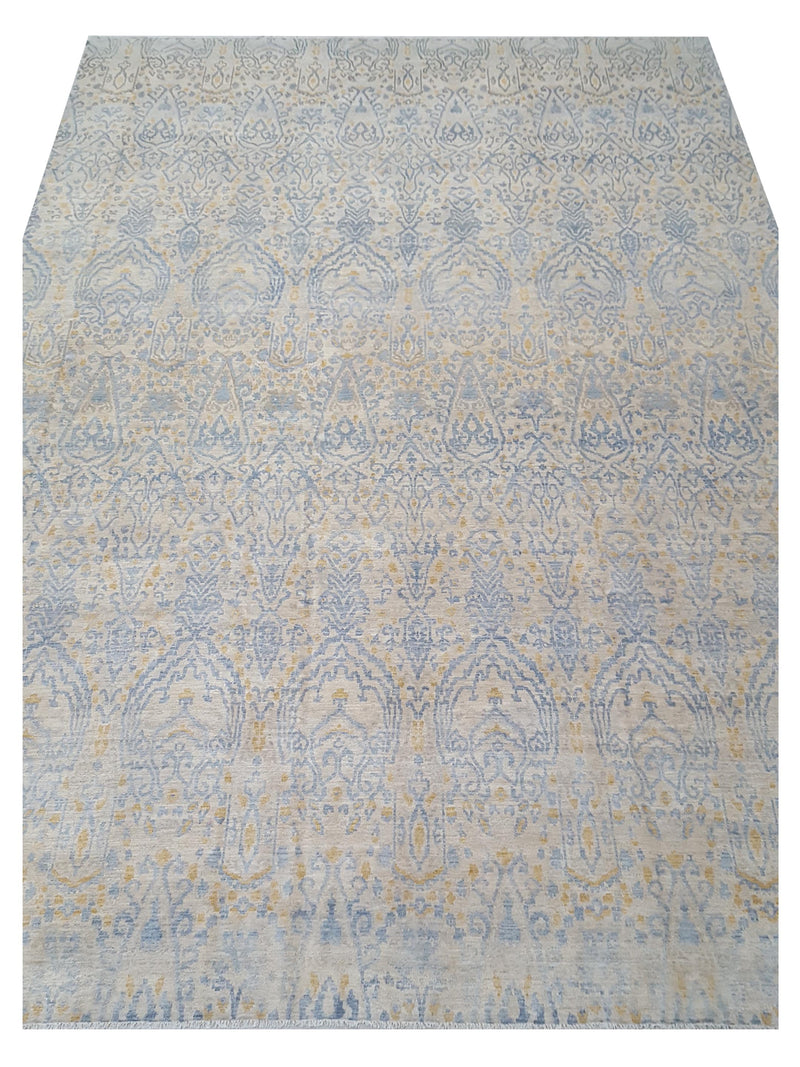 Pacific Ziegler 43758 Ivory Grey Transitional Hand Knotted Rug