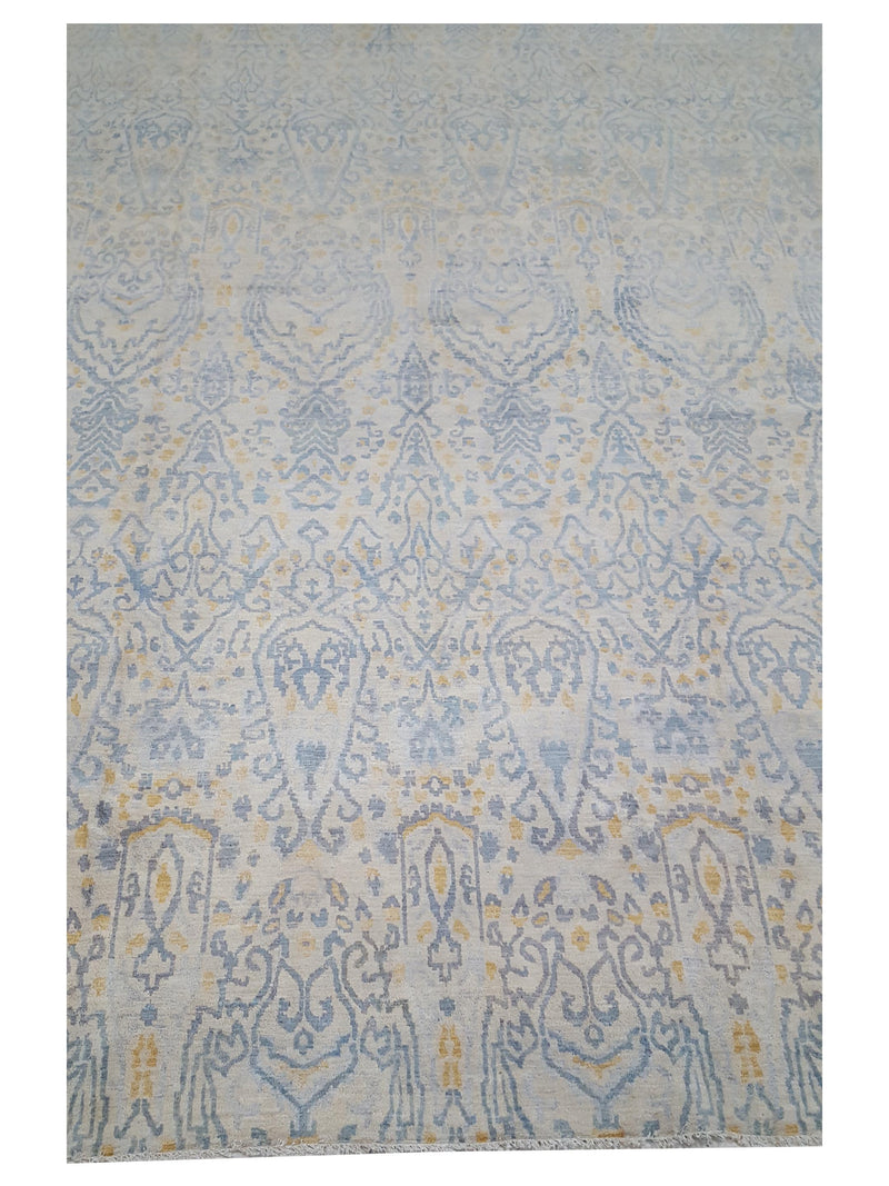 Pacific Ziegler 43758 Ivory Grey Transitional Hand Knotted Rug
