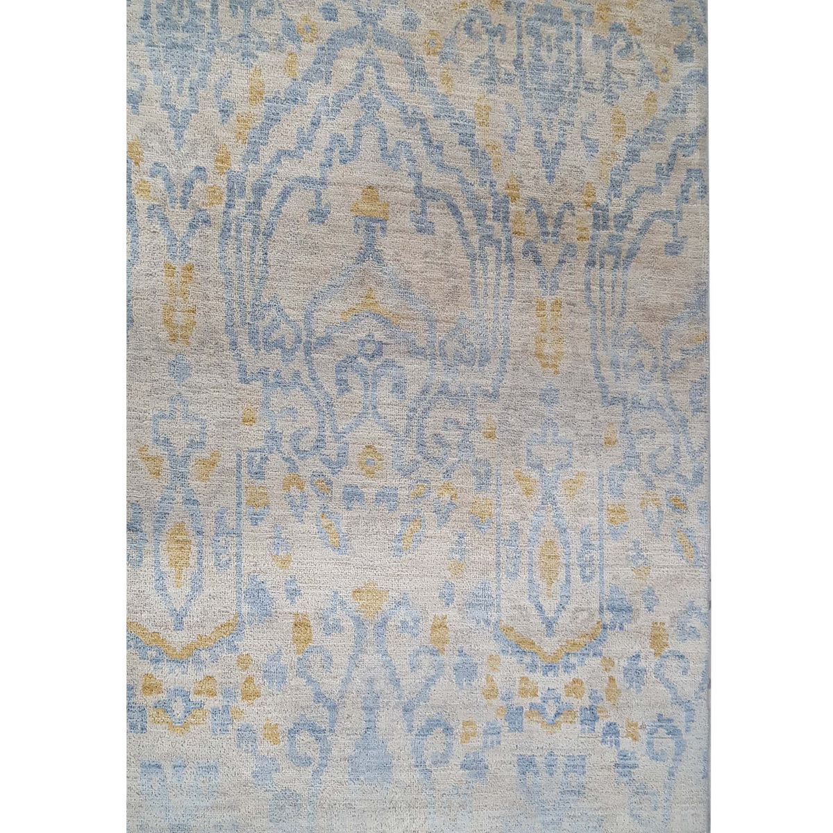 Pacific Ziegler 43758 Ivory Grey Transitional Hand Knotted Rug