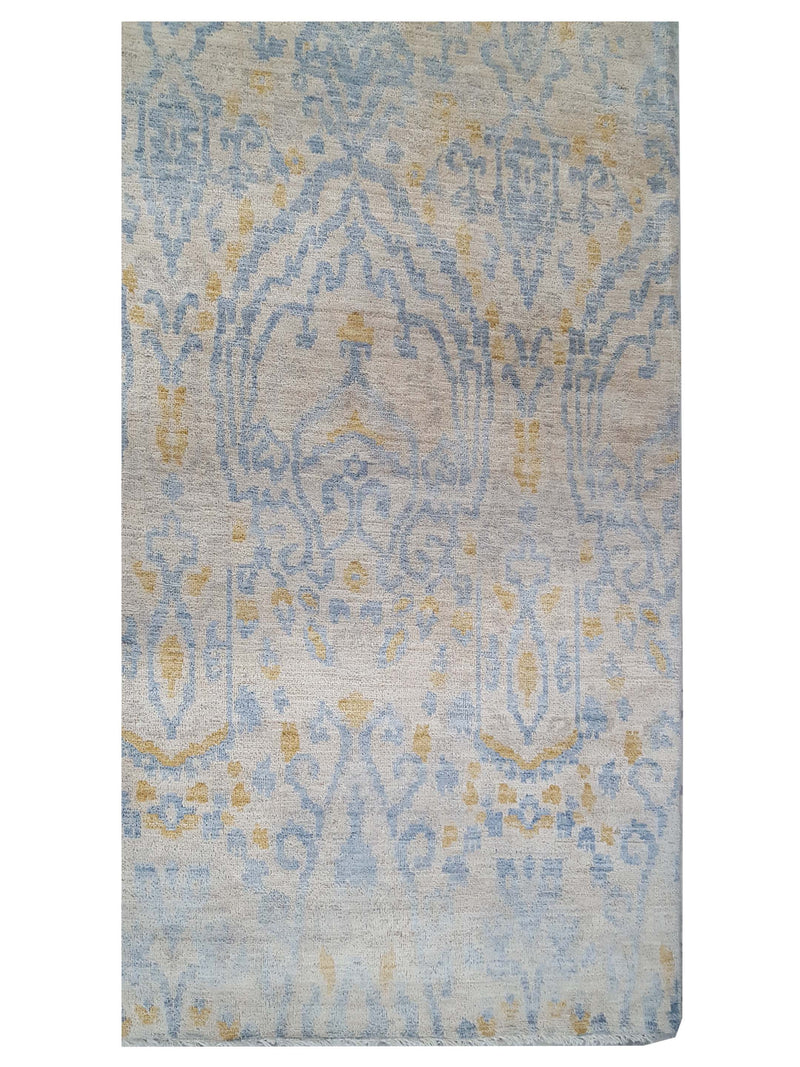 Pacific Ziegler 43758 Ivory Grey Transitional Hand Knotted Rug