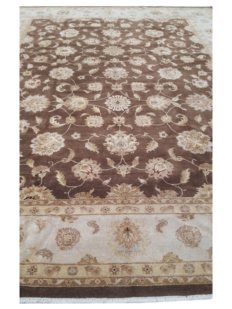 Pacific Agra 43759 Burgundy Ivory Traditional Hand Knotted Rug