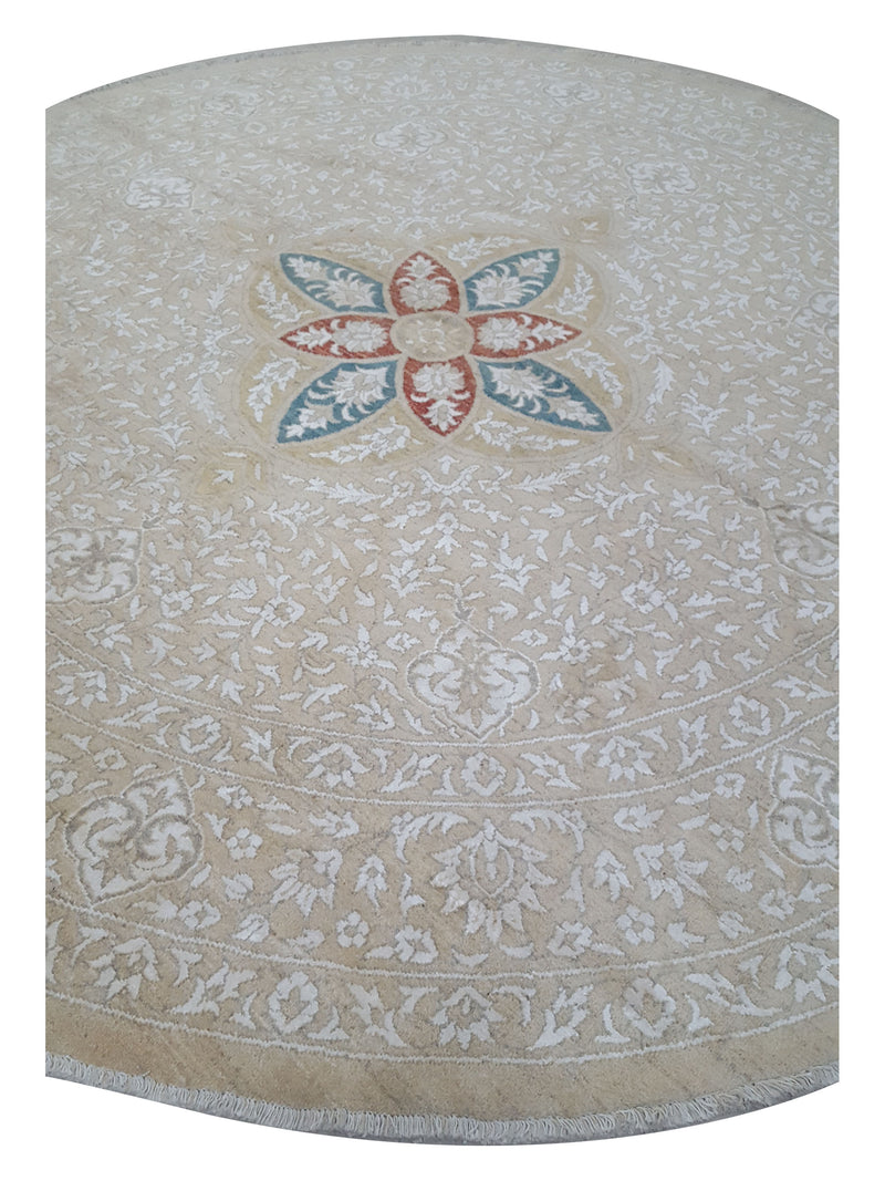 Pacific Ziegler 43760 Ivory Transitional Hand Knotted Rug