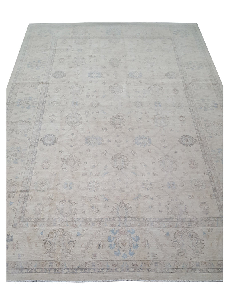 Pacific Ziegler 43761 Ivory Transitional Hand Knotted Rug