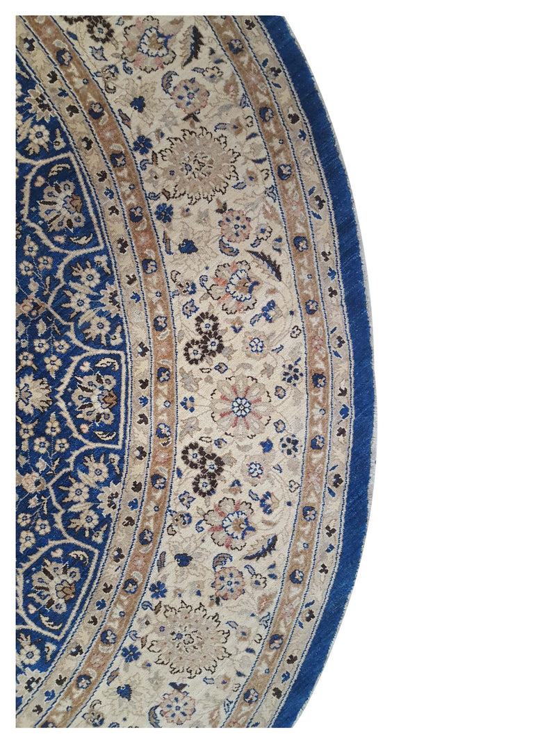 Pacific Ziegler 43763 Blue Ivory Traditional Hand Knotted Rug